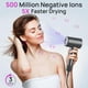 thumbnail image 2 of Secador de pelo CONFU, 110.000 RPM, secado rápido, difusor magnético y concentrador, secador de pelo iónico ligero y profesional para mujeres y hombres., 2 of 5