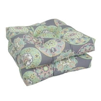 Blazing Needles 19-inch Squared Polyester Outdoor Tufted Dining Chair Cushion