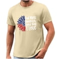 thumbnail image 5 of Tnhcen Summer Casual USA Flag Novelty T-Shirts 4th of July Patriotic Crewneck Men's Festival Style S-3XL, 5 of 5