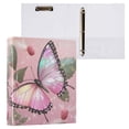 thumbnail image 2 of joogoo Butterfly Hardcover 3 Ring Binder 1.5" Round Rings Interior Pockets Binders Organizer 2 Pack, 2 of 9