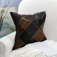 thumbnail image 2 of Natural Geo Coussin Géométrique Noir/marron, 2 of 4