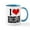 White/Blue Inside, variant on CafePress - I Love Redheads Mug - 11 oz Ceramic Mug - Novelty Coffee Tea Cup