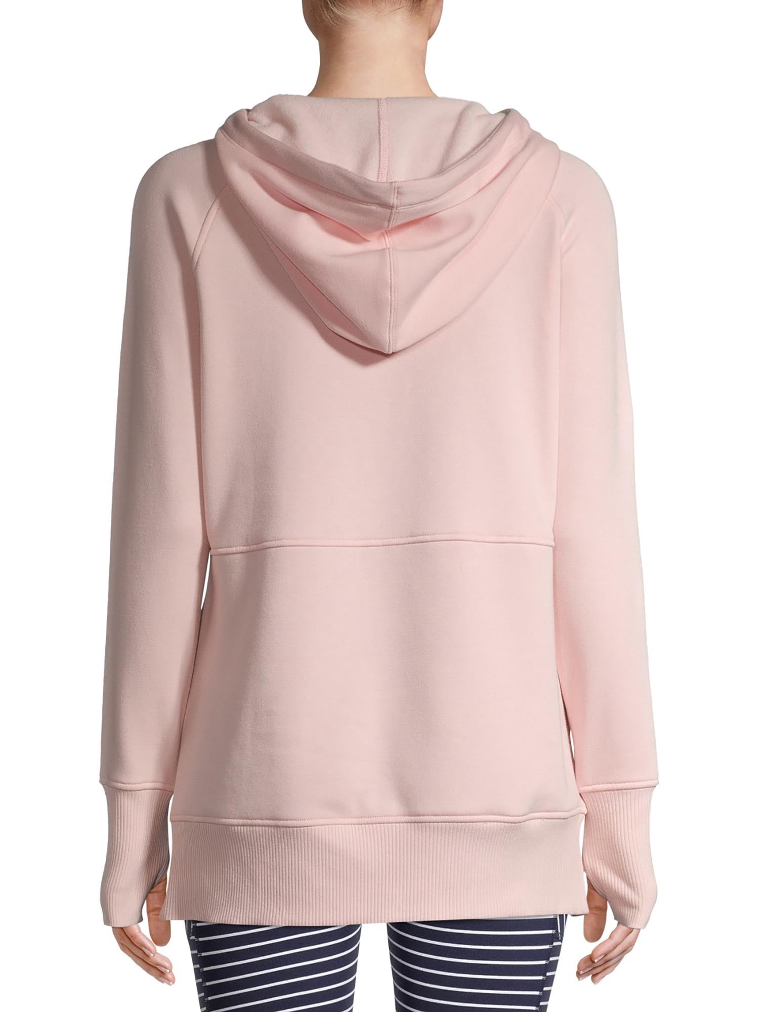 athletic works women's athleisure plush moletom com capuz