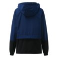 thumbnail image 2 of Opperiaya Women Packable Rain Jacket Outdoor Color Block Hooded Windbreaker, 2 of 3