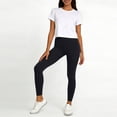 thumbnail image 6 of HTQWLP Women's High Waisted Leggings, Tummy Control Compression Fitness Yoga Pants, Soft Stretchy No Front Seam Leggings - Black XL, 6 of 6