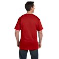 thumbnail image 4 of Hanes Beefy-T Men`s Pocket T-Shirt, M, Deep Red, 4 of 7