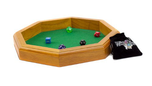 Dice Shaker Tray Felt Lined Tray for Board Game Families Entertainment Prop 