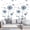 # 2 Set Blue Dandelion Wall Decals, variant on 2 Set Dandelion Wall Decals Peel and Stick Blue Dandelion Wall Stickers Large Floral Wall Stickers & Murals Flower Wall Decals for Living Room Bedroom Bathroom Restroom Roommates Vinyl Wall Art