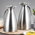 thumbnail image 4 of Thermal Coffee Carafe, Stainless Steel Tea Pot, 12 Hours Insulated Carafe for Hot Liquids - Double Wall Large Capacity Insulated Coffee Bottle with Leakproof Lid for Hot Tea Drinks, 4 of 7