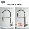 thumbnail image 5 of VIGO Edison Single Handle Pull-Down Sprayer Kitchen Faucet with Touchless Sensor in Stainless Steel, 5 of 17