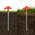 thumbnail image 3 of THOPBPRK Spiral Ground Anchor with Rotating Handle for Camping Tents and Beach Umbrellas Heavy Duty Outdoor Stakes for Canopy Tie Downs and Gardening Support Accessories, Saffron, 3 of 7