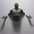 thumbnail image 2 of YIEMEEN 3D Through Wall Figure Sculpture Resin Abstract Electroplating Crafts Decor, 2 of 14