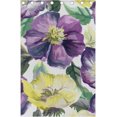 thumbnail image 4 of Coolnut Colorful Flowers Thermal Insulated Blackout Grommet Printed Window Curtain - 84x55 in - 100% Polyester 2 Panels, Stitchingstyles, 4 of 6