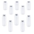 thumbnail image 4 of Refillable Plastic Bottles with Straws, 10-Pack Clear Beverage Storage Containers for Milk, Juice, Yogurt, 4 of 4