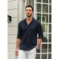 thumbnail image 2 of Coshow Mens Button Down Dress Shirts Business Casual Long Sleeve Wrinkle Free Blouses, 2 of 7