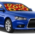 thumbnail image 4 of Balery Sunflowers On Red Windshield Sun Shade, Car Front Window Sunshade Cover ,Automotive Interior Portected Blocks Uv Rays For Car Pickup Truck Suv Accessories- Small, 4 of 7