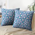 thumbnail image 3 of LALILO Throw Pillow Covers Kaleidoscope Ethnic With Blue Navy Cushion Cover 18" x 18", 3712 Pack, 3 of 6