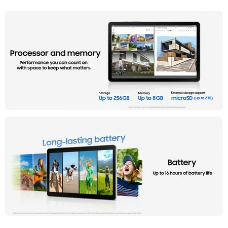 Samsung Galaxy Tab S10 Lite 10.9 Widescreen Tablet with S Pen, 128GB, Silver small hairline cracks on left side of the screen does not affect the display or operation of the tablet