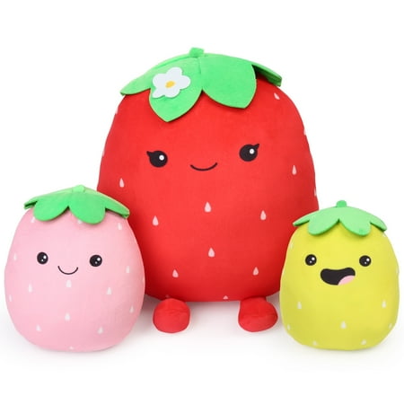 LotFancy Cute Strawberry Plush Pillow  Squishy Stuffed Animal Plushie Doll Gift for Kids Girls Boys price history on PriceWatchPro