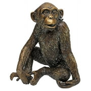 Design Toscano Chatty Chimpanzee Cast Bronze Garden Statue