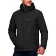 thumbnail image 2 of Vxararl Rain Jacket Men Waterproof Outdoor Windbreaker,travel Rain Jacket Hood Jackets with Zipper Pockets Lightweight, Breathable, Rain Shell Coat Multi Pocket Travel Jacket Black 5xL, 2 of 7