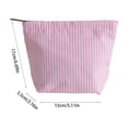 thumbnail image 4 of Msgweeeg Toiletry Bag for Women Cosmetic Bags Travel Makeup Bag Portable Toiletry Organizer Pouch Striped Cosmetic Storage Bag with Zipper Lightweight Wash Bag for Women, 4 of 7