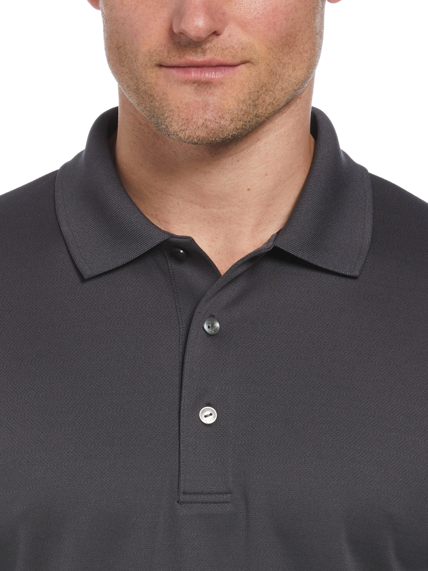 Ben Hogan Men's and Big Men's Performance Easy Care Solid Ventilated Short Sleeve Polo Shirt, up to size 5XL