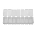 thumbnail image 1 of Pastillero De 7 Días, Portátil De Viaje, Resistente A Altas Temperaturas, Organizador Semanal De Medicamentos De Plástico Con 7 Rejillas Para Tabletas De Calcio Para Aceite De, 1 of 7