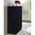 thumbnail image 3 of Pemberly Row Tall 7 Drawer Chest with 2 Locking Drawers in Black, 3 of 5