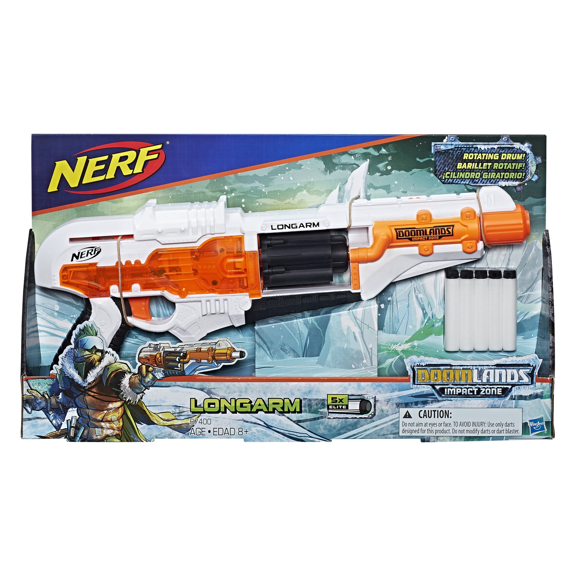ナーフ　ドゥームランズ　Nerf Doomlands Impact Zone NERF Doomlands Impact Zone Blaster with Rotating Drum