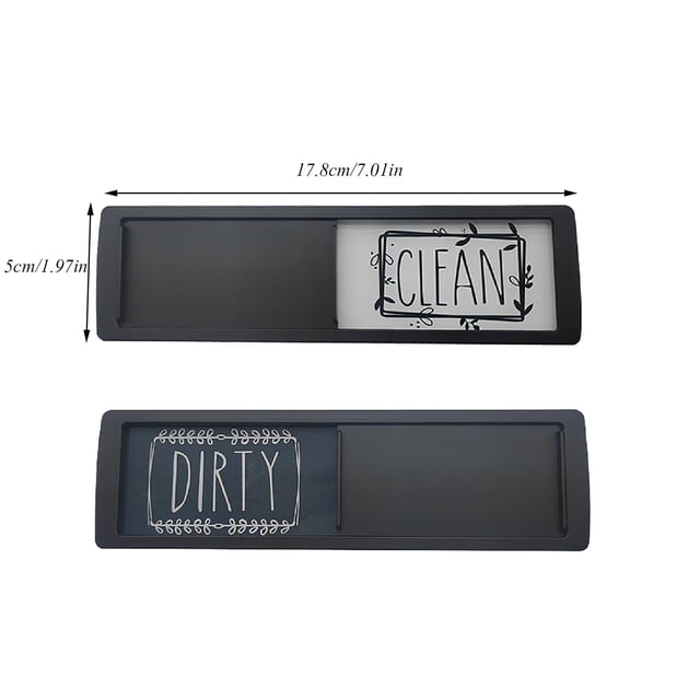 JJKBVCLO Dishwasher Clean And Dirty Magnet Sign Optional Adhesive Magnet Easy Read Non Scratch Heavy Duty Shutter Slide Magnets For Dish Washer Kitchen Accessories