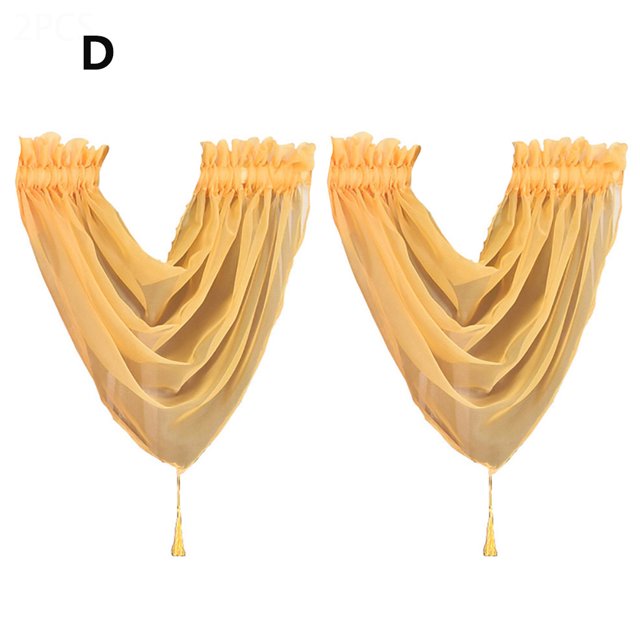 Voile Curtain Swags All Colours Pelmet Valance Net Curtains Voile Swag HU2494