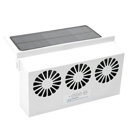

6th Generation Car Ventilation USB Exhaust Fan Cooler Solar Powered Auto Air Vent Ventilator