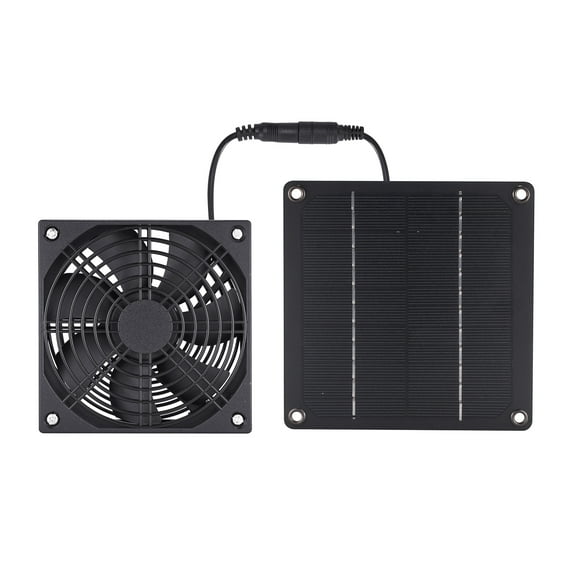 Yeacher Solar Panel Fan 3W Weatherproof solar panel kit for Small Chicken Coops, Greenhouses,
