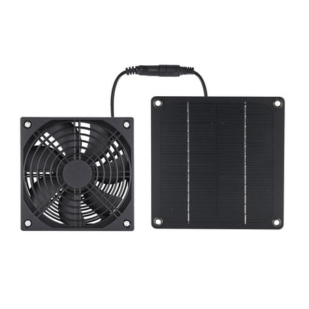 

Tomshoo Solar Panel Fan 3W Weatherproof solar panel kit for Small Chicken Coops Greenhouses Sheds Pet Houses Window Exhaust