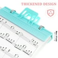 thumbnail image 2 of Shisuyan 6 Pcs Music Book Clips Plastic Marker Clips File Paper Clips Holders for Students Teachers, 2 of 9