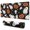 Black Halloween Ghosts, variant on Long Mouse Pads for Desk,Black Halloween Ghosts and Pumpkins Desk Mats on Top Of Desks, Desk Mouse Pad Extra Large with 3mm Non-Slip Base and Stitched Edge for Gaming,Office,Work,Home 47.3"x23.6"