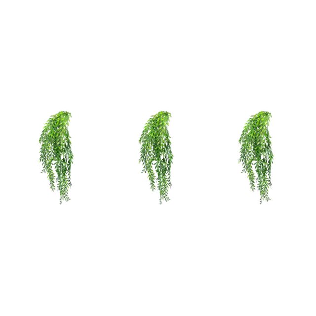 Injueey Plástico hecho a mano con exquisita artesanía y alta simulación - Plantas artificiales colgantes Willow Leaf BS Potte Type1 NO1