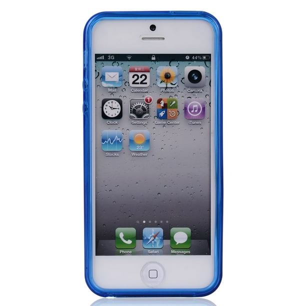 Blue Apple Iphone 5 5s Se Solid Flex Protective Case Walmart Com Walmart Com