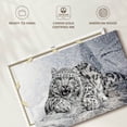 thumbnail image 6 of Elephant Stock Snow Leopard In Blizzard Wall Art - Horizontal Canvas Wall Art - Living Room Wall Decor - Animal Canvas - Blue And Black Decor - 30" x 20", 6 of 8