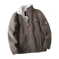 thumbnail image 2 of Chaqueta de invierno para hombre, abrigo de invierno ligero informal para acampar y caminar al aire libre Caqui oscuro M Yuyangstore Chaqueta de hombre, 2 of 8