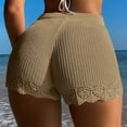 thumbnail image 4 of Rezuofi 1 Pcs Women's Crochet Cover Up Skirt Knit Scallop Hem Cut Out Swimwear Mesh Beach Mini Skirt, 4 of 4