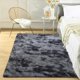 thumbnail image 2 of Calore - Alfombra Salon Grandes Shaggy Antideslizante Super Suave Pelo Largo Fluffy Alfombra Adecuado para la Decoraci&oacute;n de Salas de Estar y Dormitorios Alfombras (Negro Gris, 80x120CM), 2 of 9