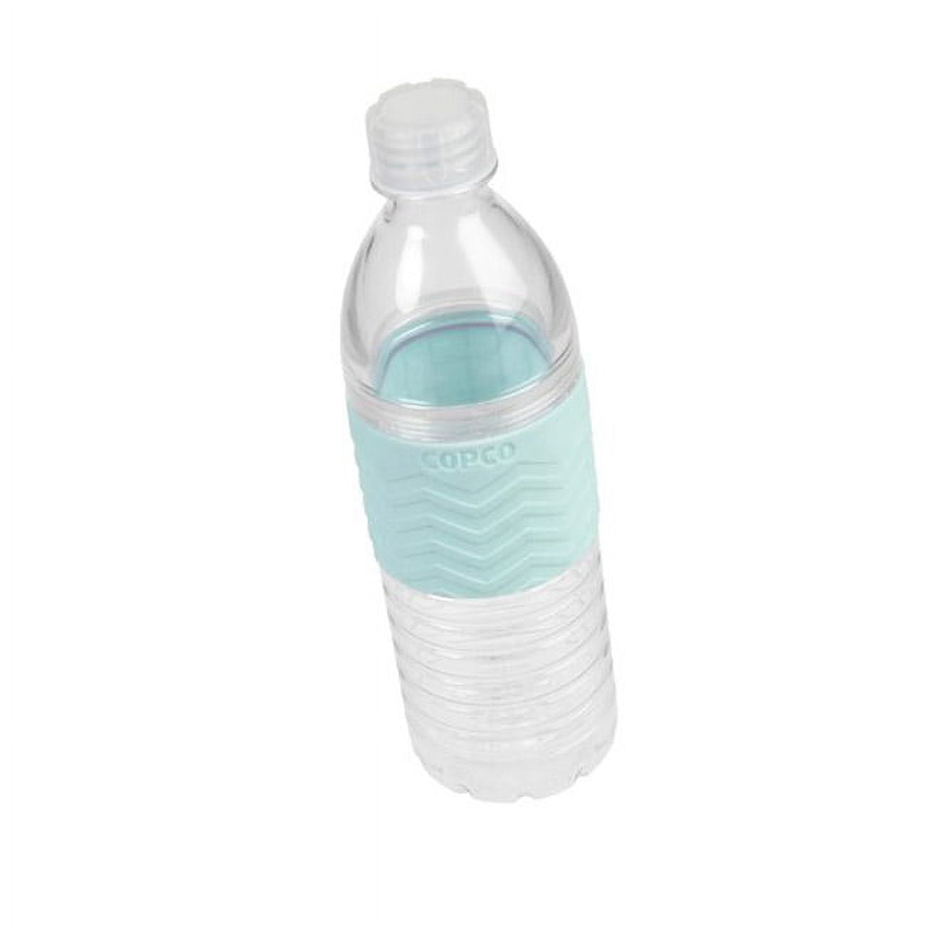 Copco Reusable Plastic Chevron Design Hydra Water Bottle 16.9 Oz Pack Of 2, Blue