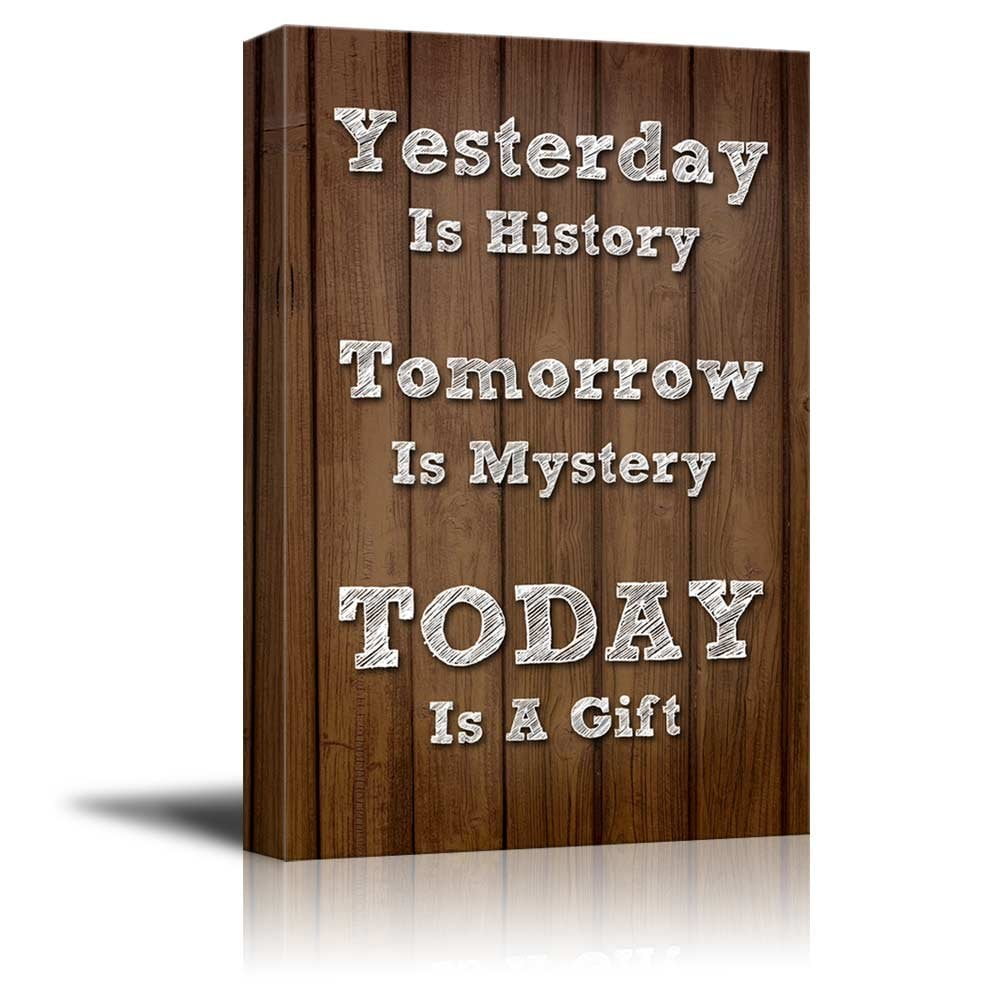 canvas print wall art modern home decor retro style quote on canvas