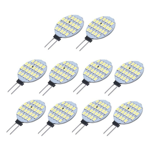 10 Piezas G4 1210 SMD 24 Bombilla LED Bombilla Bombilla de Blanco Cálido 3000-3500K Sunnimix COB Bombilla de luz Lámpara Spot