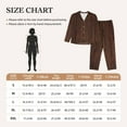 thumbnail image 6 of Kll Vintage Wood Print Women'S Long Sleeve Pajamas With Pants Sleepwear Loungewear 2 Set-Medium, 6 of 9