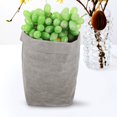thumbnail image 3 of OULII Washable Kraft Paper Tote Bag For Household Use Grey Kraft Paper 1Pcs, 3 of 8