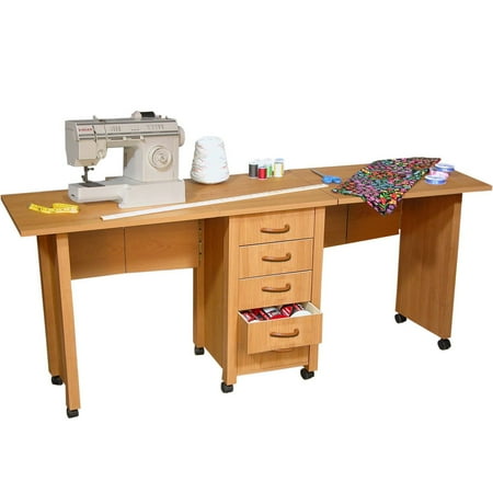 Venture Horizon Lamont Double Mobile Desk Walmart Com