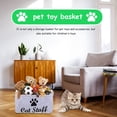 thumbnail image 5 of Pet Toy Storage Bin Dog Cat Accessory Felt Basket Organizer Container, 5 of 10